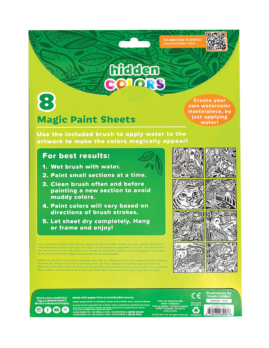 Foto 4 | Hoja de Pintura Ooly Mágica Magic Jungle