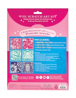 Foto 3 | Kit de Arte Ooly Scratch & Shine 6 Tarjetas