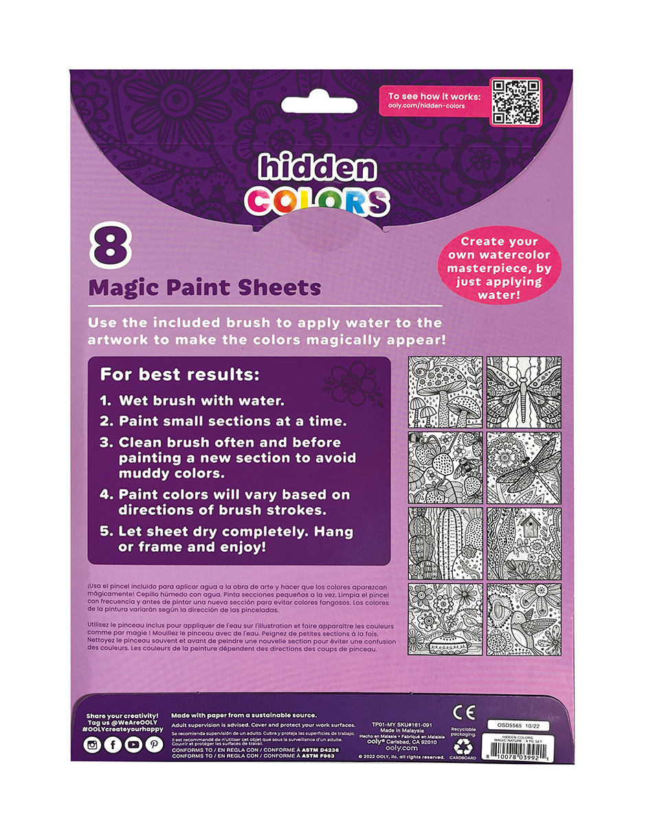 Foto 4 | Hoja de Pintura Ooly Mágica Magic Nature