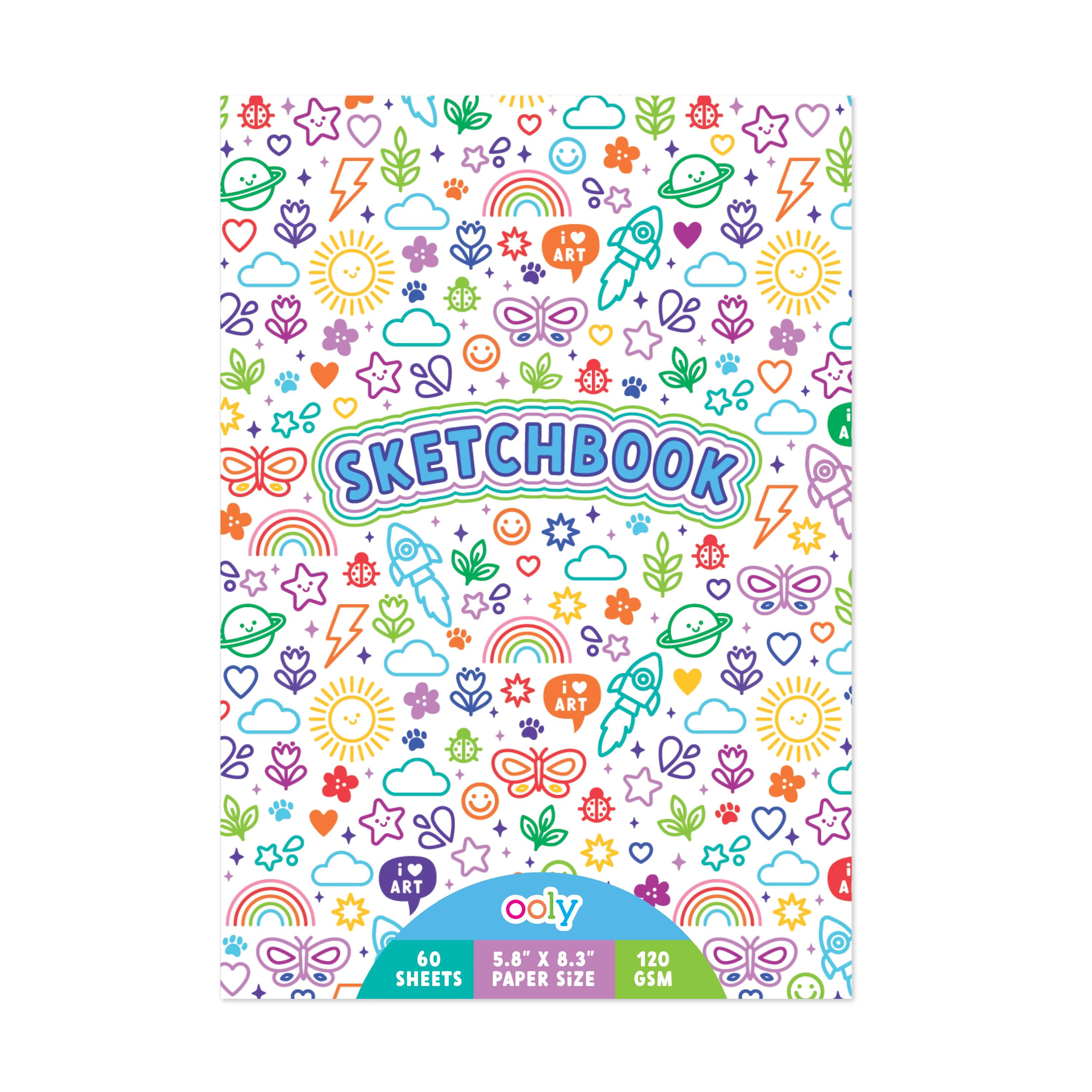 Foto 1 | Cuaderno De Bocetos Con Garabatos Coloridos