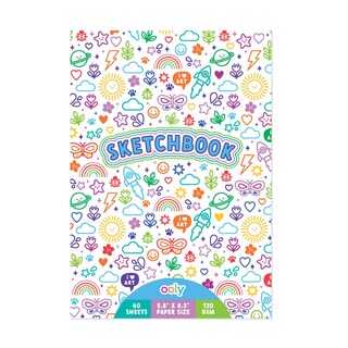 Foto 1 | Cuaderno De Bocetos Con Garabatos Coloridos
