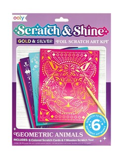 Foto 1 | Kit de Arte Ooly Scratch & Shine 6 Tarjetas