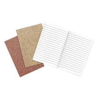 Foto 4 | Libretas de Bolsillo Ooly Brillos Doradas 3 Piezas