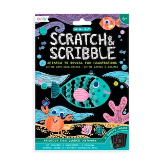 Foto 1 | Kit de Arte para Rascar y Garabatear con Peces Amigables Ooly