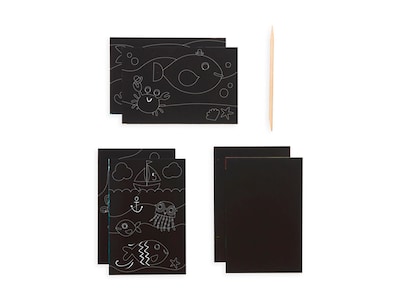 Foto 2 | Kit de Arte para Rascar y Garabatear con Peces Amigables Ooly