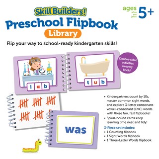 Foto 5 | Biblioteca Flipbook para Jardín de Infantes Aprendizaje de Habilidades Esenciales - Venta Internacional