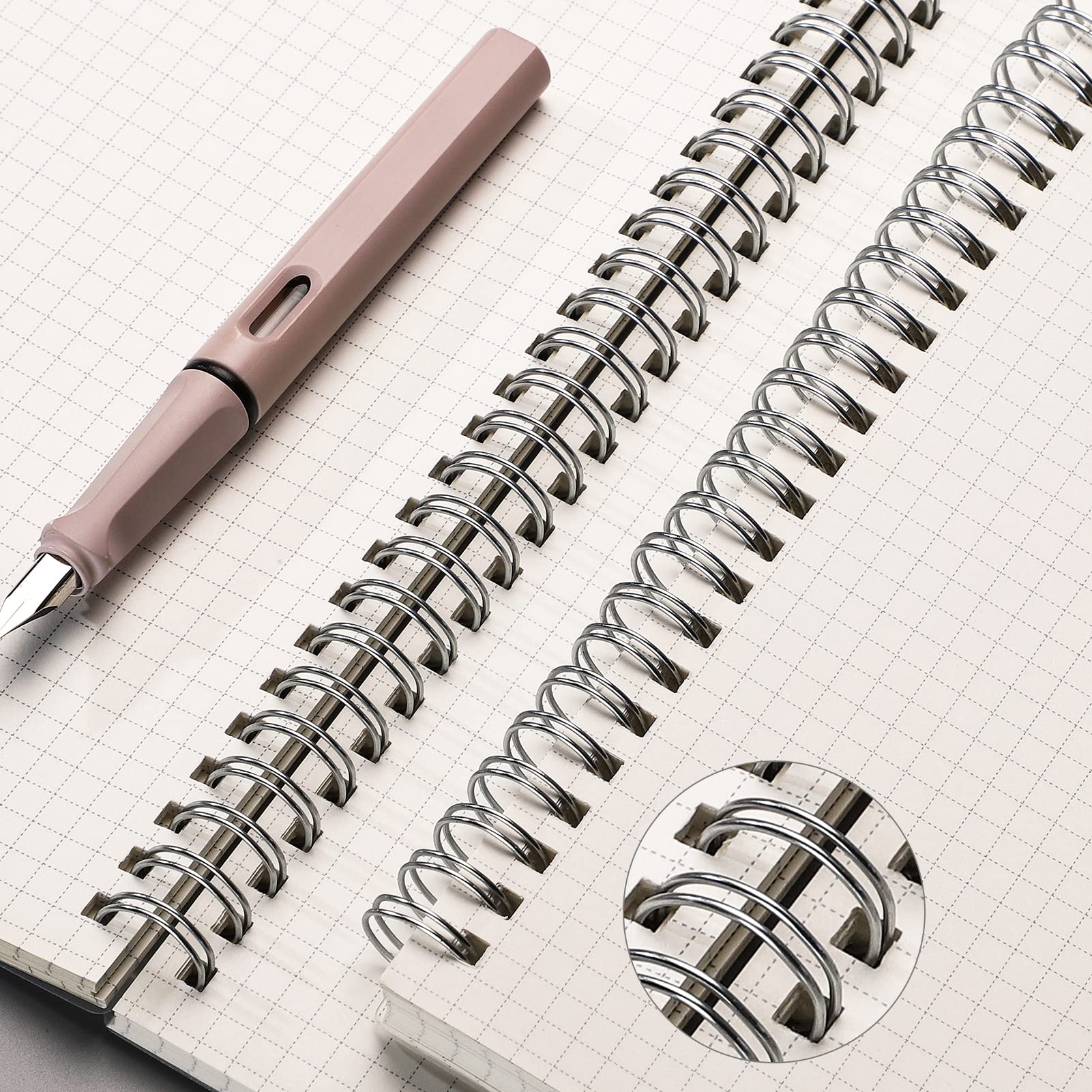 Foto 3 | Paquete De 3 Cuadernos De Papel Cuadriculado Ahgxg A5 Con Tapa Transparente - Venta Internacional.