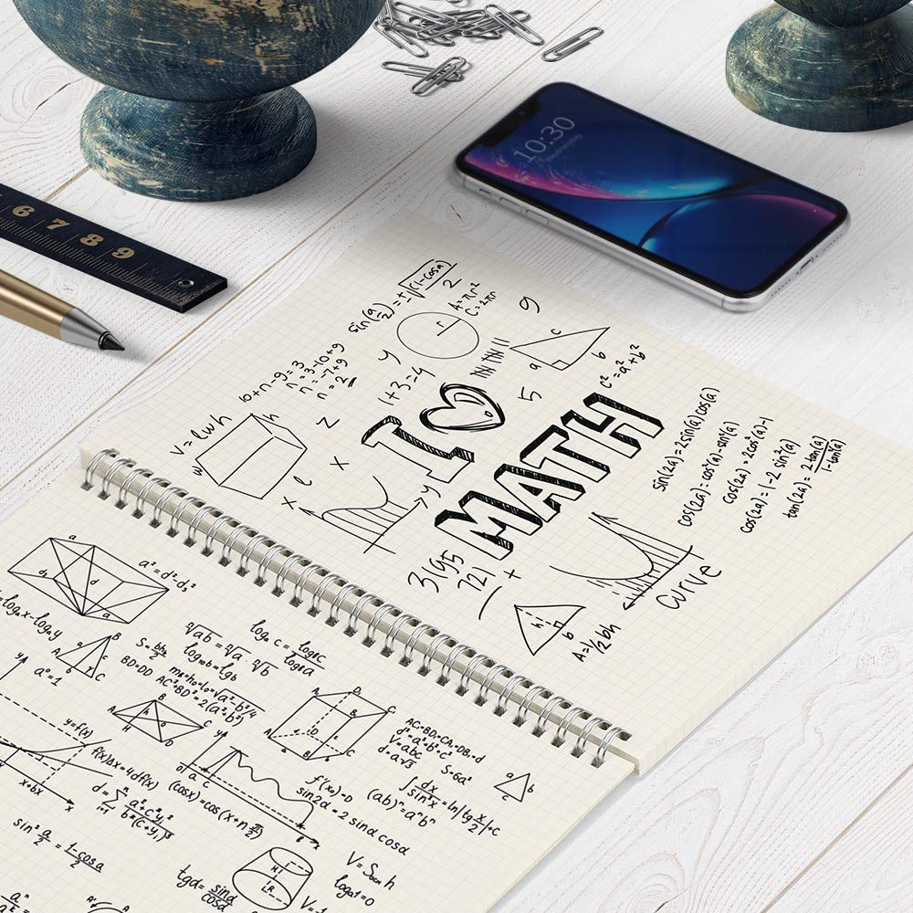 Foto 6 | Paquete De 3 Cuadernos De Papel Cuadriculado Ahgxg A5 Con Tapa Transparente - Venta Internacional.