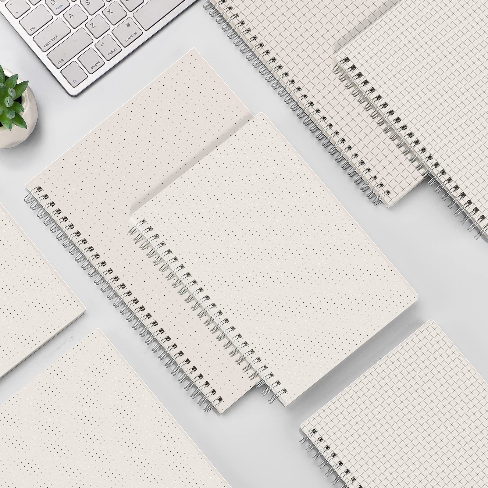 Foto 7 | Paquete De 3 Cuadernos De Papel Cuadriculado Ahgxg A5 Con Tapa Transparente - Venta Internacional.