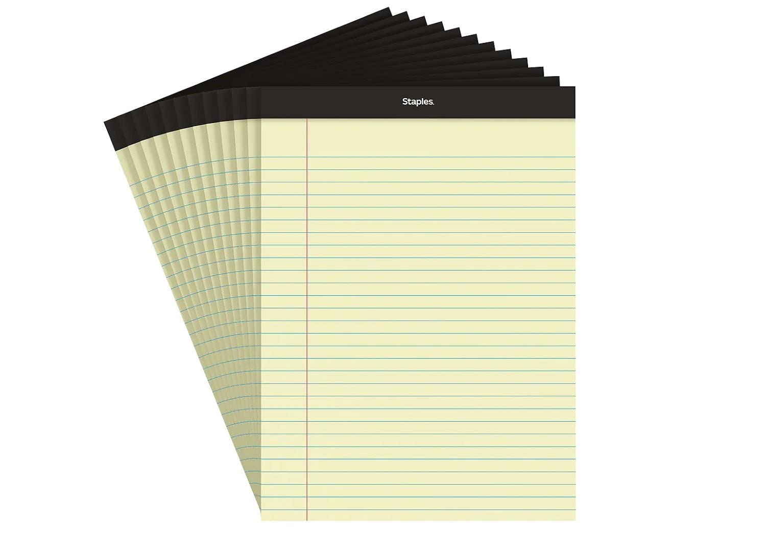 Bloc De Notas Staples, Ancho, Rayado, 8,5 X 11,75 Cm, Tipo Canario, 50 Hojas - Venta Internacional.