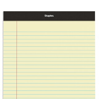 Foto 6 | Bloc De Notas Staples, Ancho, Rayado, 8,5 X 11,75 Cm, Tipo Canario, 50 Hojas - Venta Internacional.