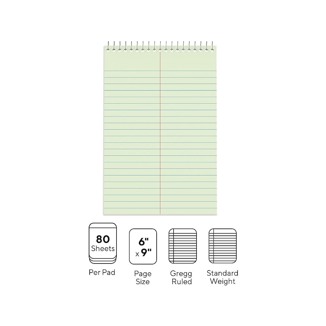 Foto 3 pulgar | Papel Steno Pads Staples, Rojo Y Verde, 6 X 9 Cm, 80 Hojas, 12 Unidades - Venta Internacional.