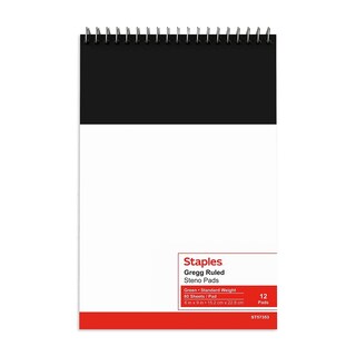 Foto 4 | Papel Steno Pads Staples, Rojo Y Verde, 6 X 9 Cm, 80 Hojas, 12 Unidades - Venta Internacional.