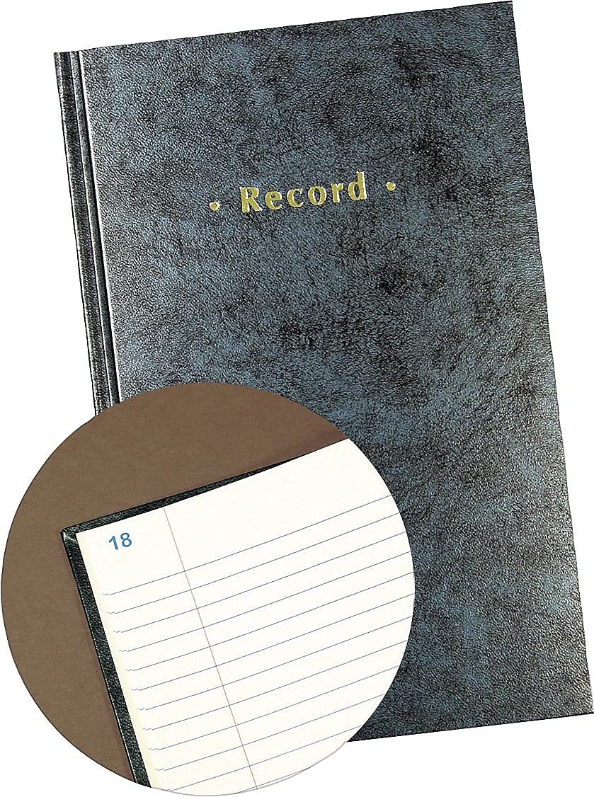 Foto 3 | Record Book Staples 886673 Tapa Dura Jaspeada Azul, 300 Páginas - Venta Internacional.