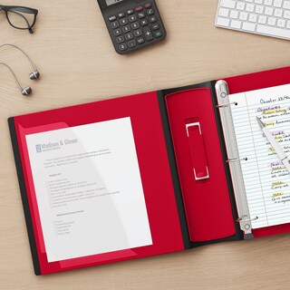 Foto 6 | Anillo Binder Staples Better Red Con Capacidad Para 1000 Hojas Y 5 Cm - Venta Internacional.
