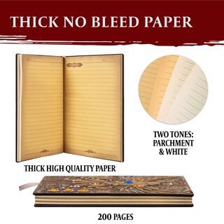 Foto 4 | Libreta Dnd Lynx De 200 Páginas Con Tapa 3d Dorada En Forma De Fénix - Venta Internacional.