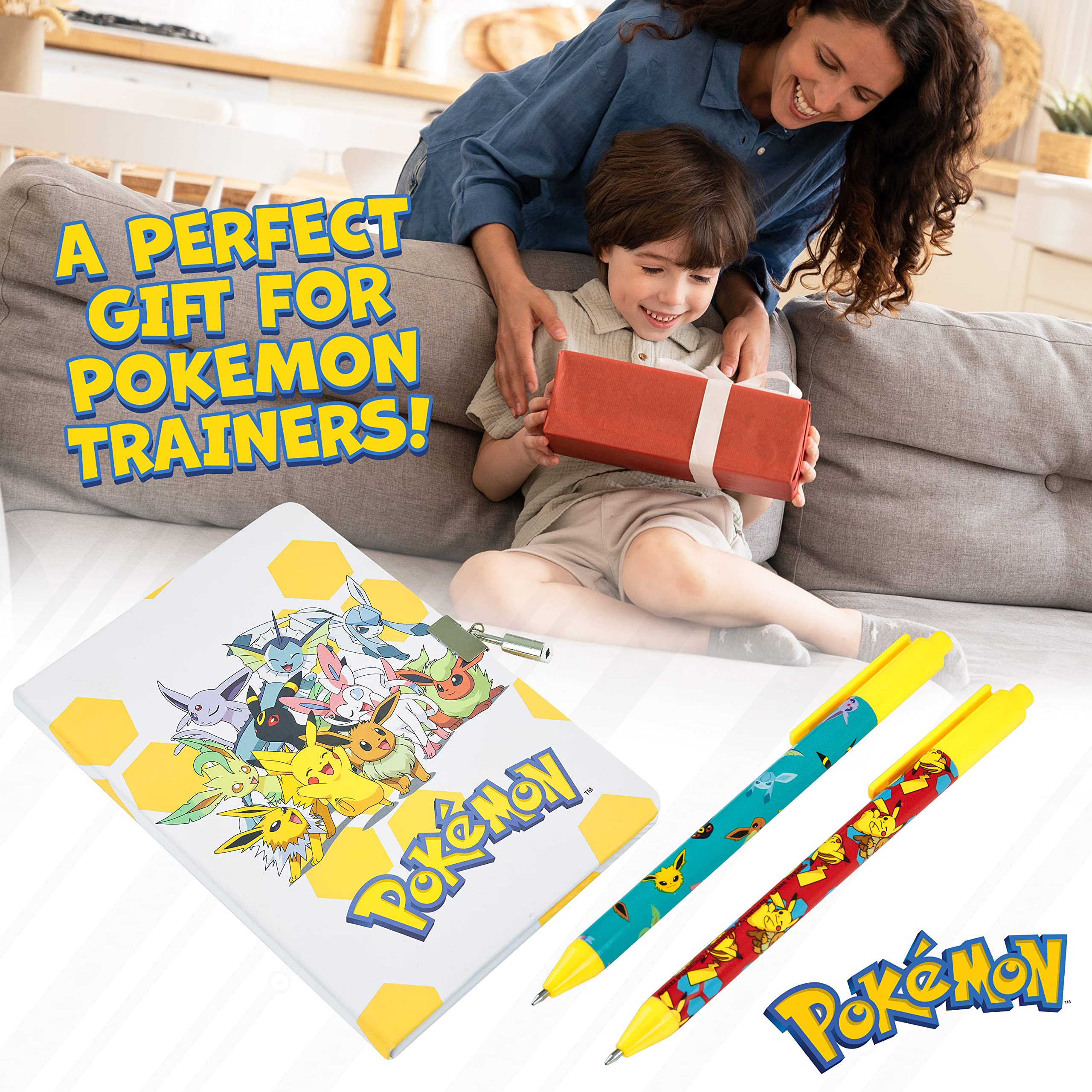 Foto 2 | Set De Papelería Pokémon Secret Dairy Notebook Con Candado Para Niños - Venta Internacional.