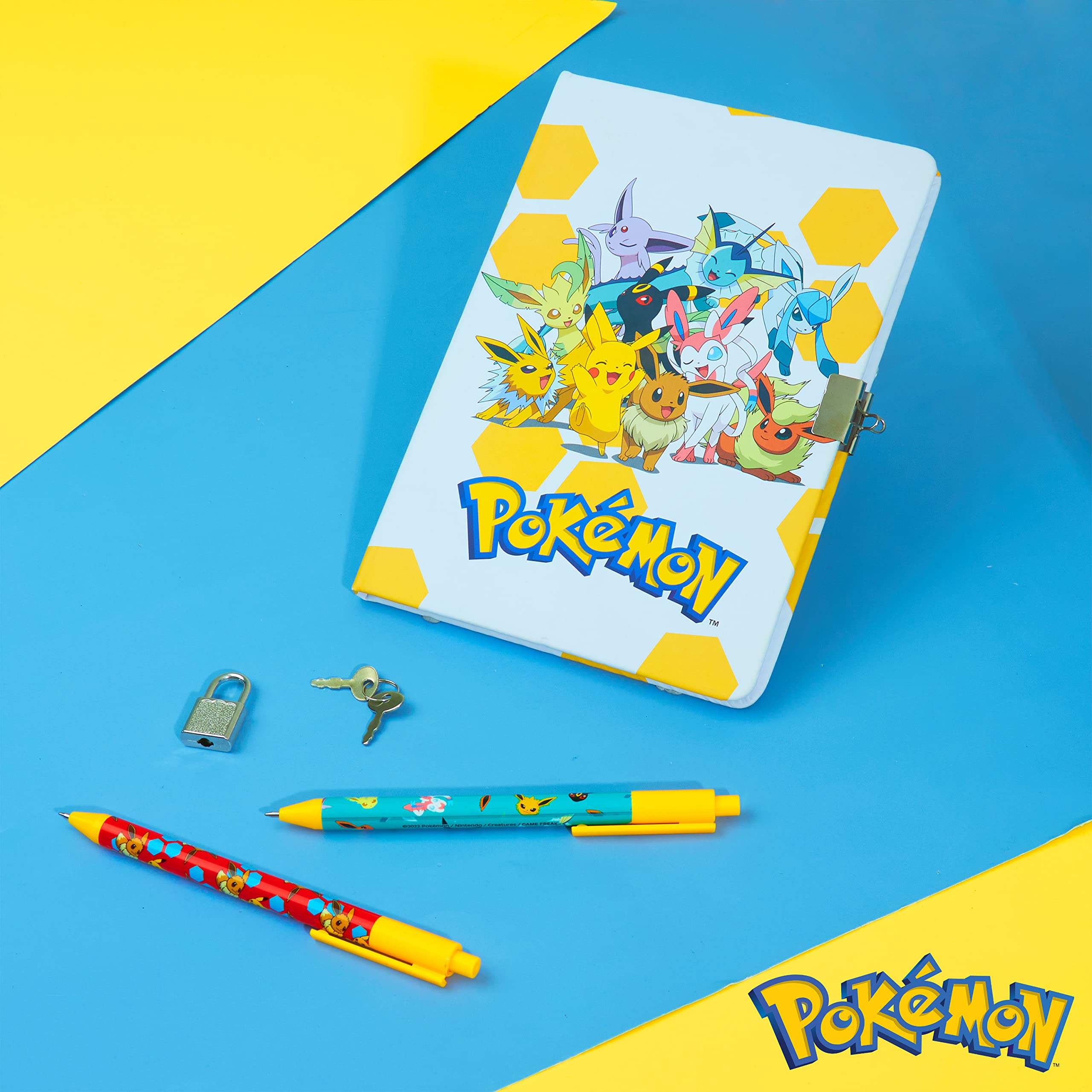 Foto 4 pulgar | Set De Papelería Pokémon Secret Dairy Notebook Con Candado Para Niños - Venta Internacional.