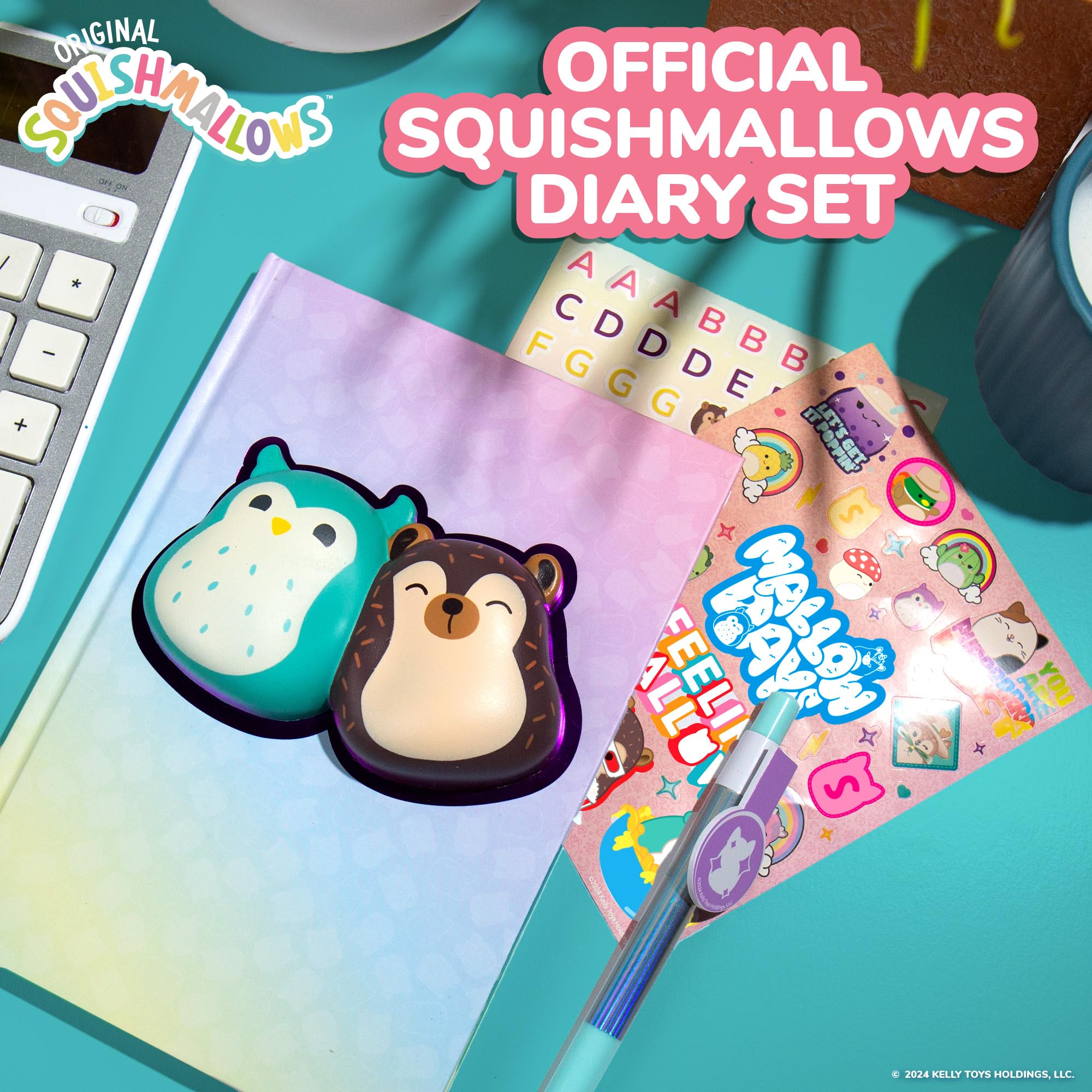 Foto 3 | Set De Diario Squishmallows Original Squishy De 5 X 7 Pulgadas Con Pegatinas Y Bolígrafo - Venta Internacional.