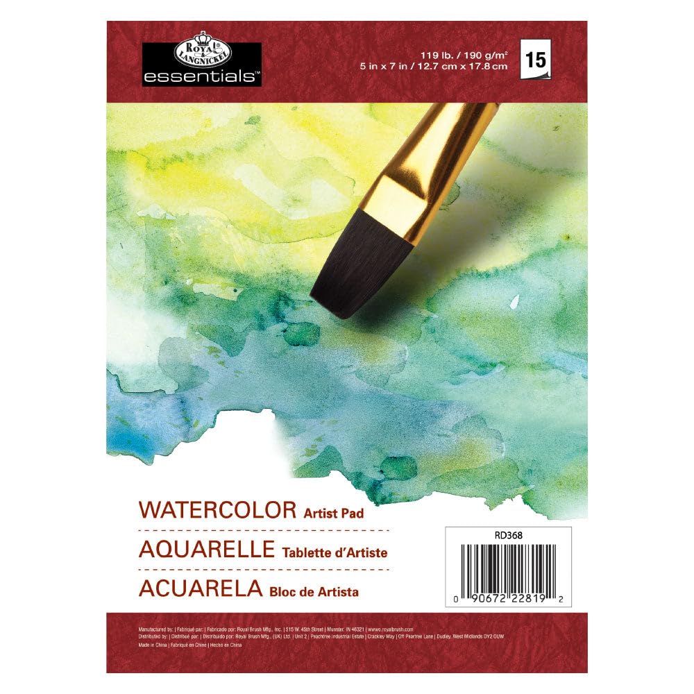 Foto 1 | Bloc De Papel Para Artistas De Acuarela Royal Brush Essentials, 5 X 7 Pulgadas - Venta Internacional.