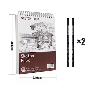 Foto 2 | Cuaderno A4+ De Boceto Y Dibujo 200 Páginas Blank Sketchbook Terracota