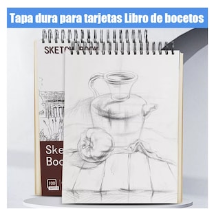 Foto 3 | Cuaderno A4+ De Boceto Y Dibujo 200 Páginas Blank Sketchbook Terracota