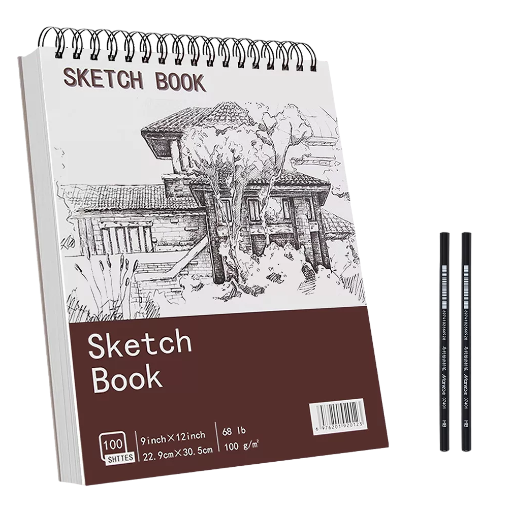 Cuaderno A4+ De Boceto Y Dibujo 200 Páginas Blank Sketchbook Terracota