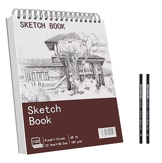 Foto 1 | Cuaderno A4+ De Boceto Y Dibujo 200 Páginas Blank Sketchbook Terracota