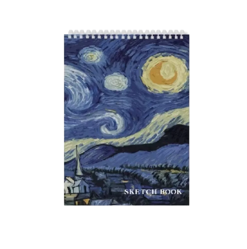 Cuaderno De Dibujos De Papel Cebolla Con 60 Hojas Starry Sky