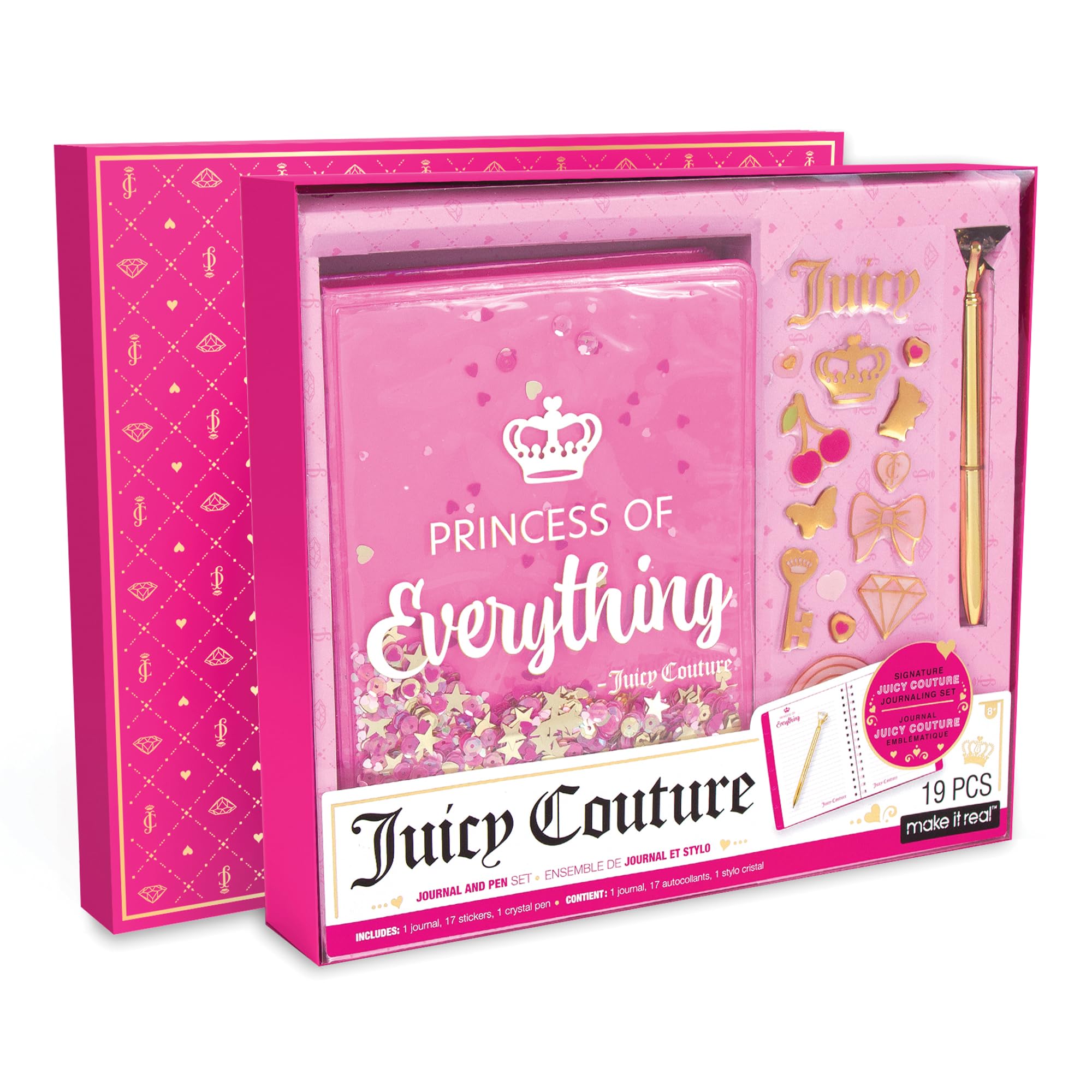 Set De Bolígrafos Make It Real Juicy Couture Princess Pink - Venta Internacional.