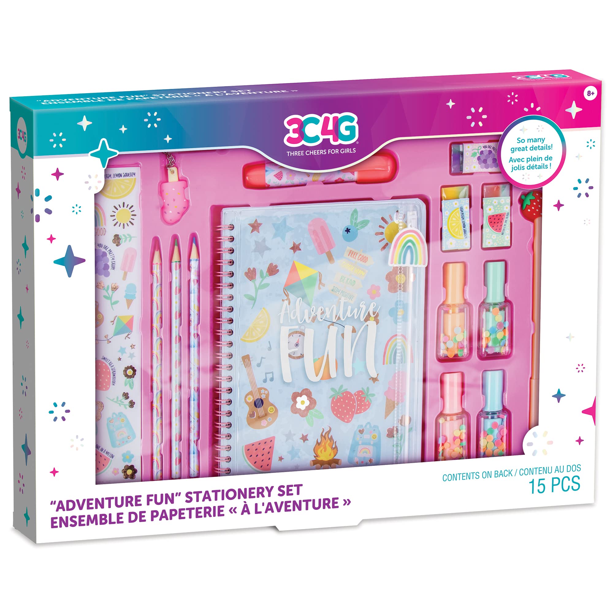 Set De Papelería Make It Real Adventure Fun, 15 Piezas Para Mayores De 8 Años - Venta Internacional.