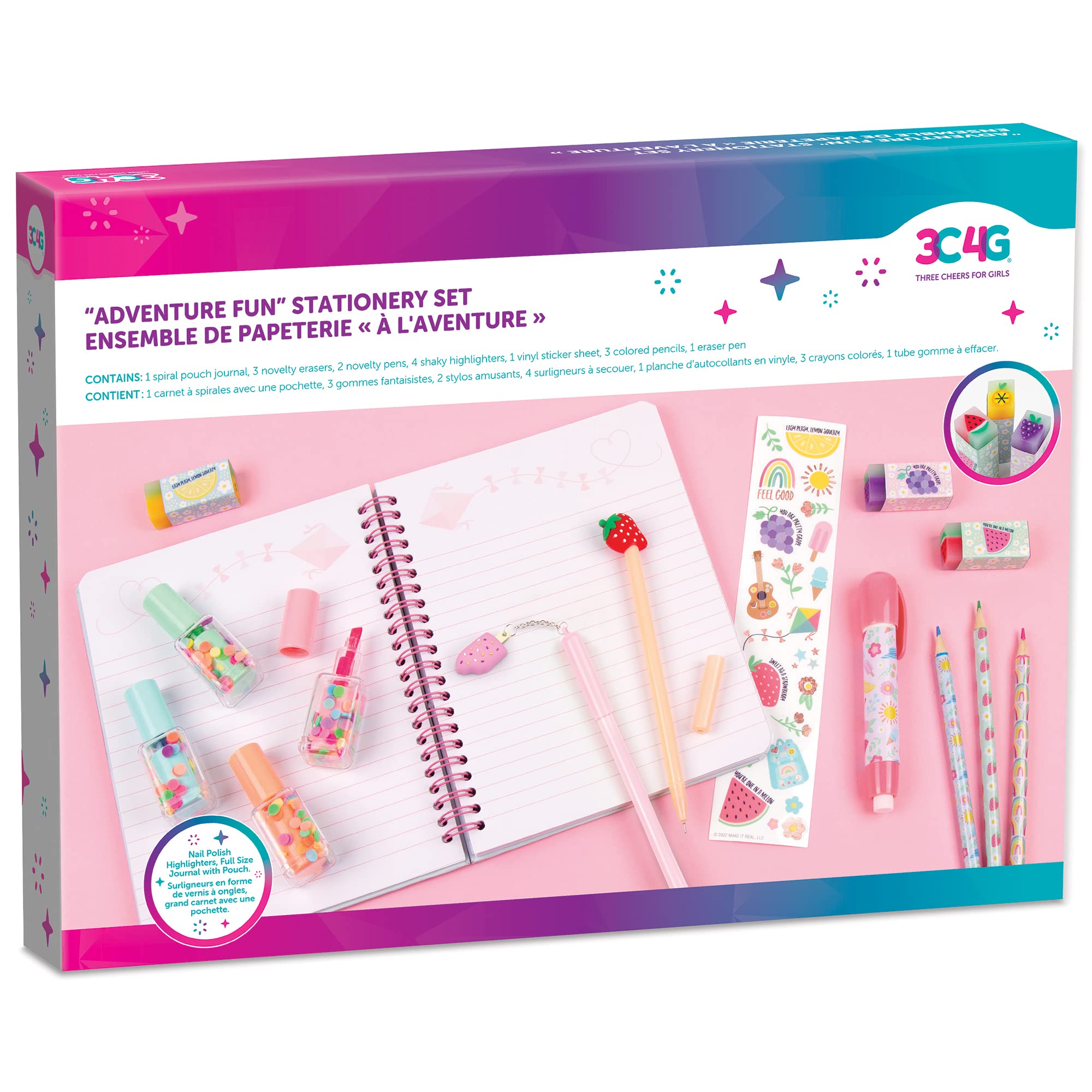 Foto 3 pulgar | Set De Papelería Make It Real Adventure Fun, 15 Piezas Para Mayores De 8 Años - Venta Internacional.