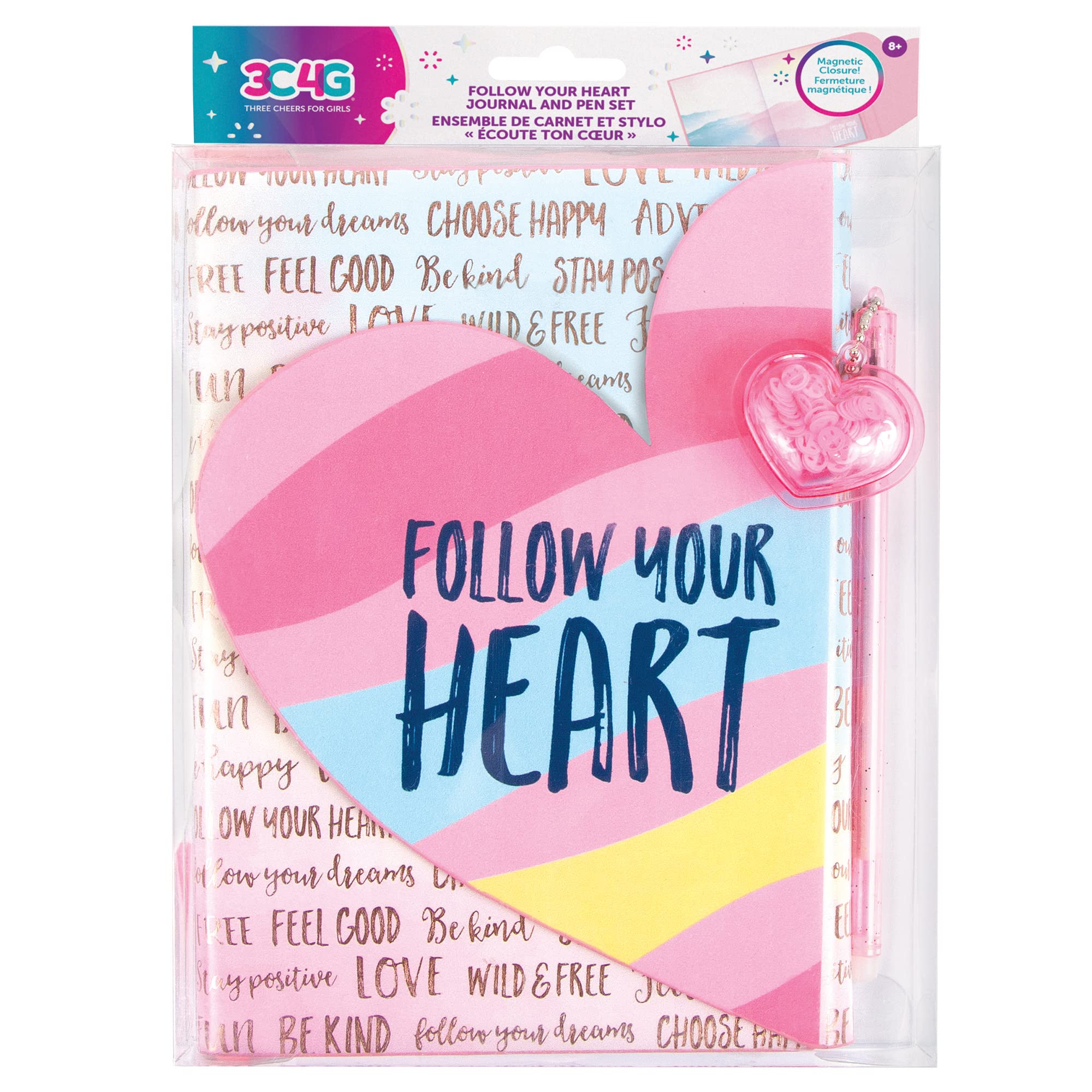 Set De Diario Y Bolígrafo Make It Real Follow Your Heart 3c4g - Venta Internacional.