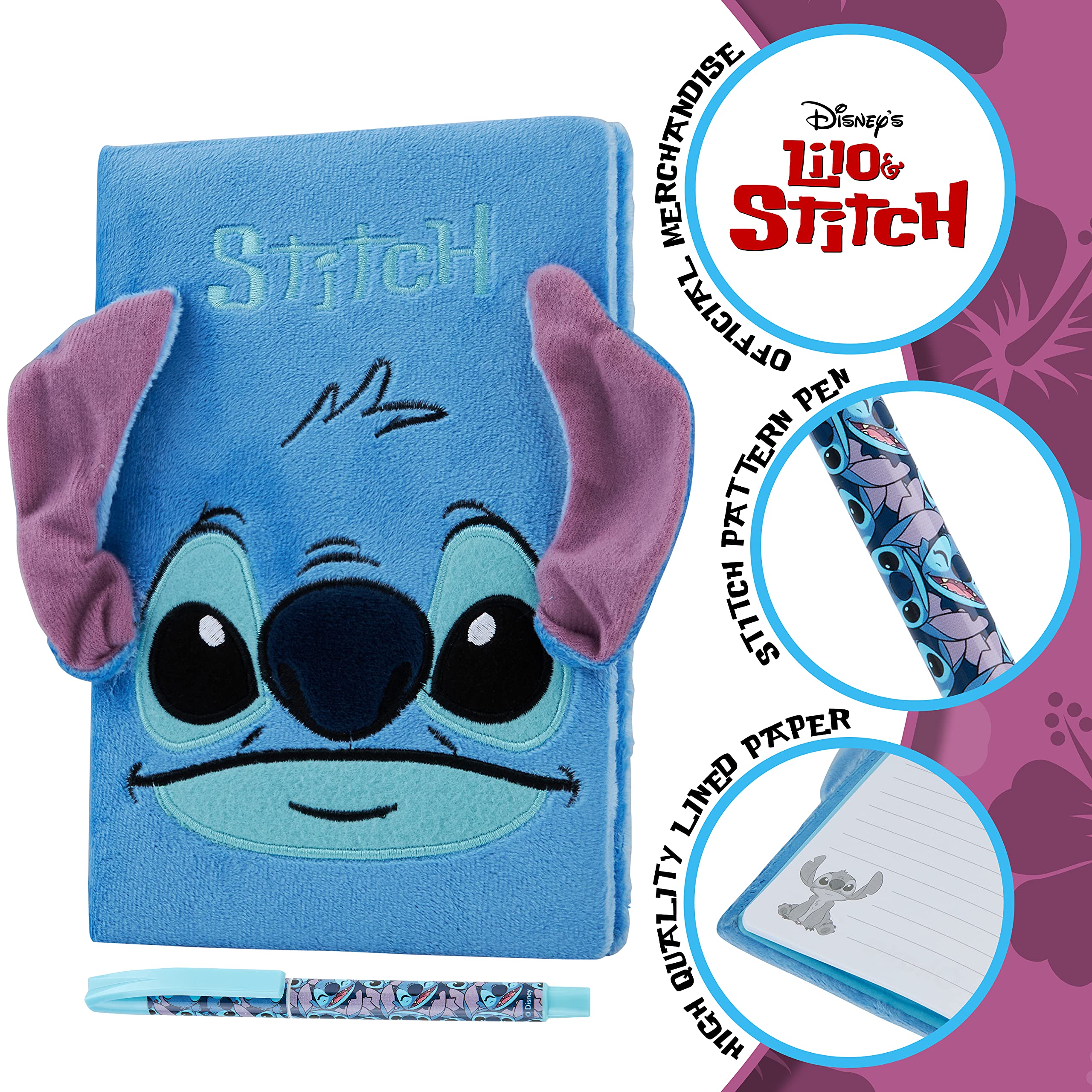 Foto 3 pulgar | Set De Papelería Disney Stitch A5 Con Cuaderno Y Bolígrafo Para Niñas - Venta Internacional.