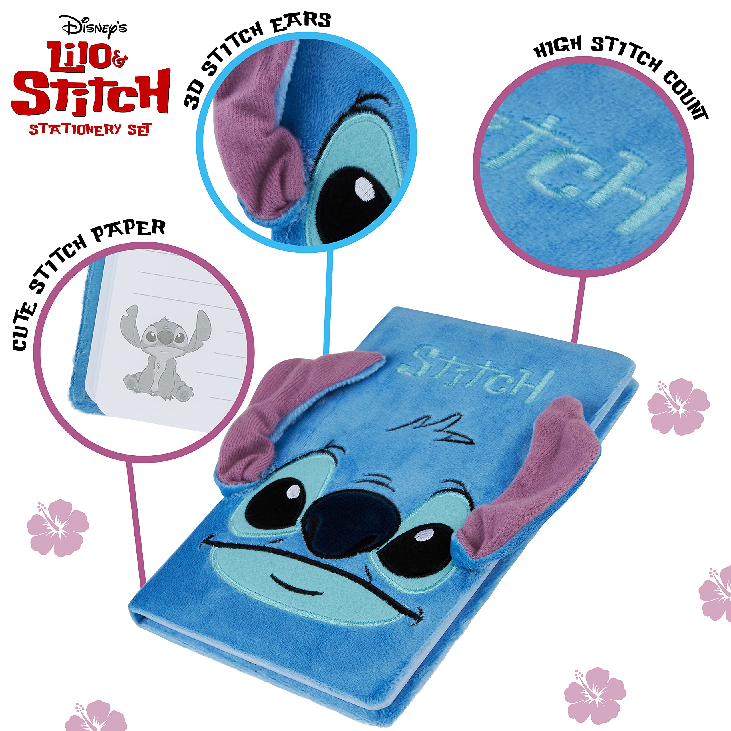 Foto 5 pulgar | Set De Papelería Disney Stitch A5 Con Cuaderno Y Bolígrafo Para Niñas - Venta Internacional.