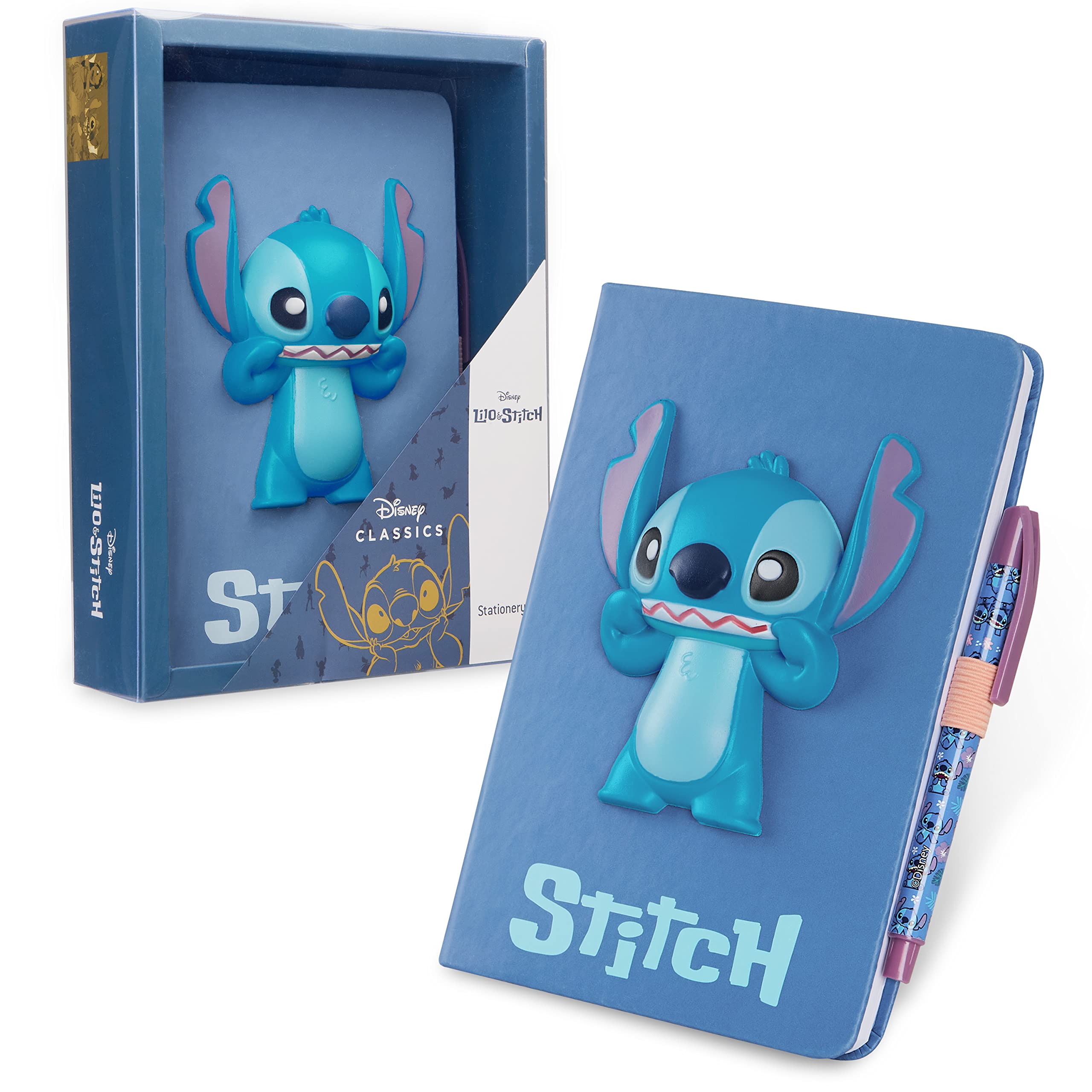 Set De Papelería Disney Stitch A5 Con Cuaderno Y Bolígrafo Para Niñas - Venta Internacional.