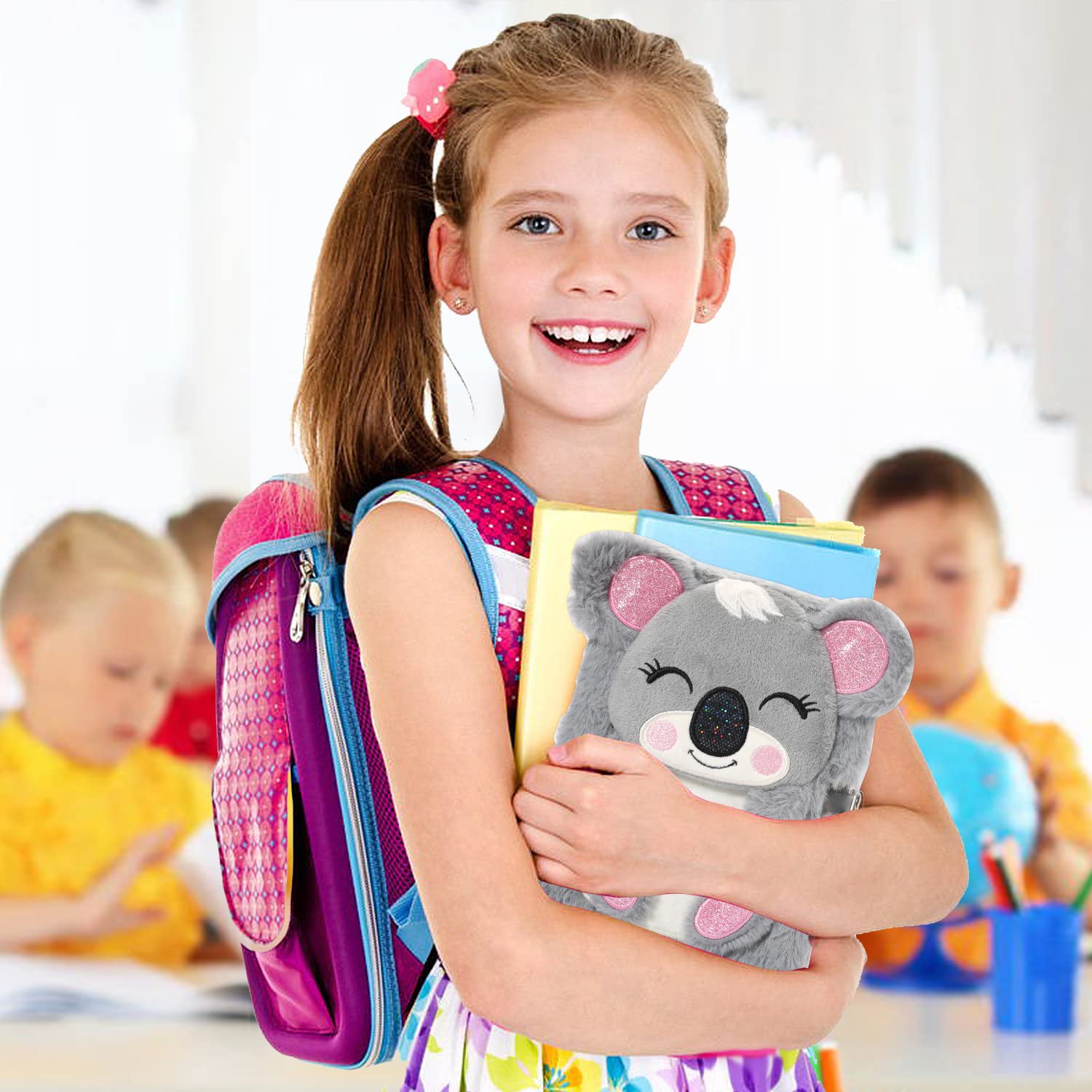 Foto 6 pulgar | Cuaderno Diario Yoytoo Koala De Felpa Con Candado Para Niñas De 5 A 12 Años - Venta Internacional.
