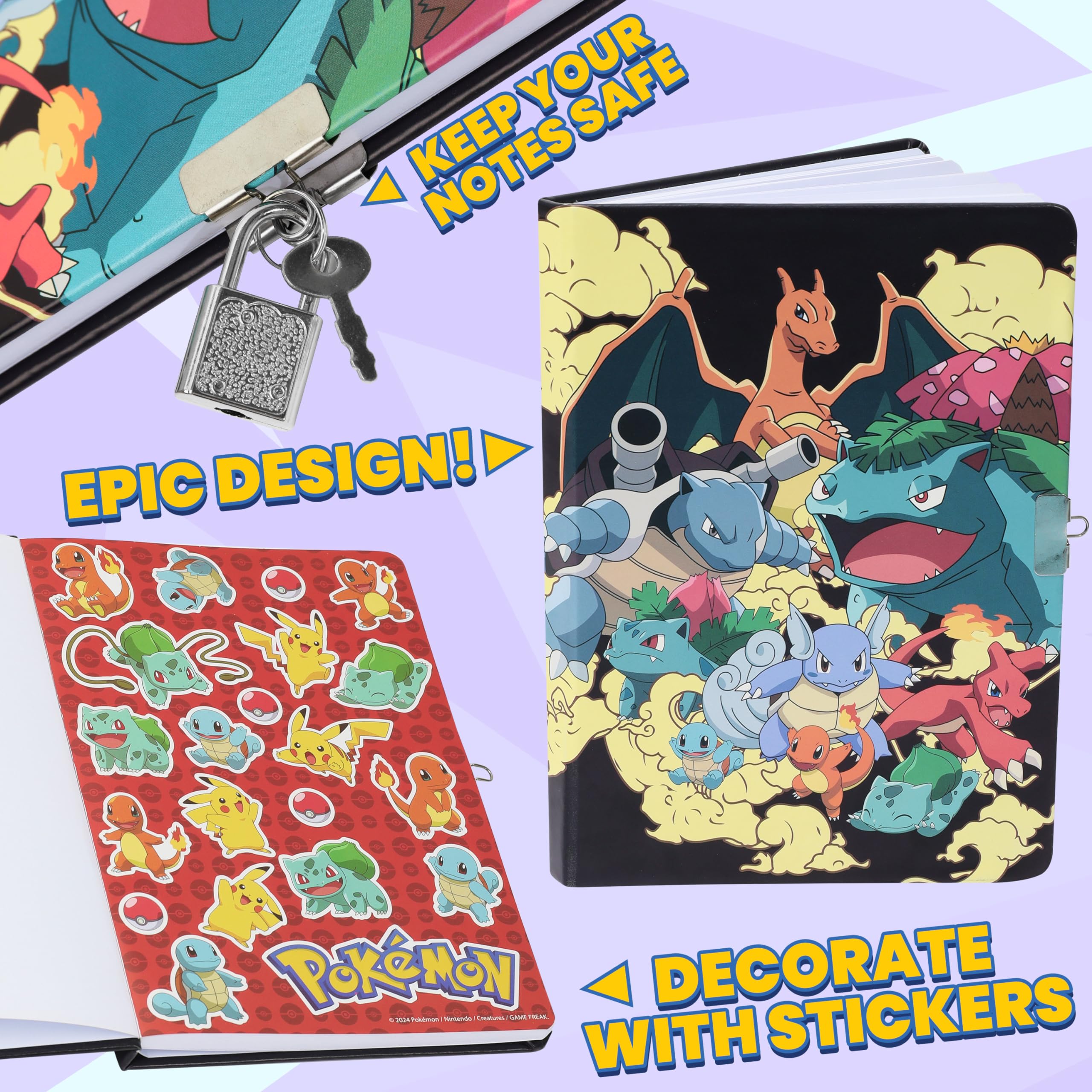 Foto 6 pulgar | Set de Artículos de Papelería Pokémon Kids Diary con Cuaderno - Venta Internacional