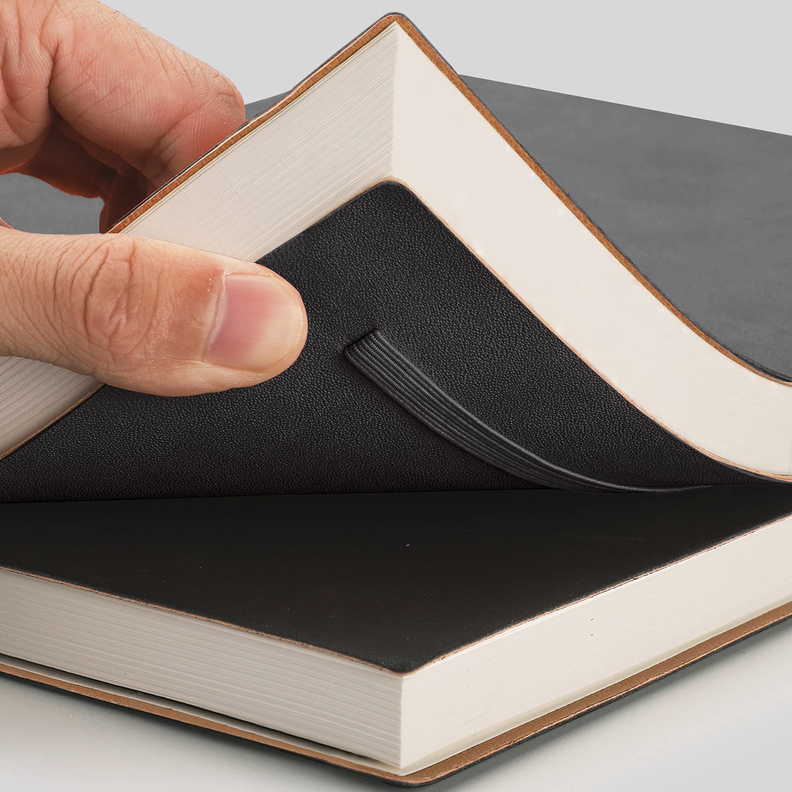 Foto 3 pulgar | Cuaderno Cuadriculado AHGXG Tamaño A5 2 Piezas Negro - Venta Internacional