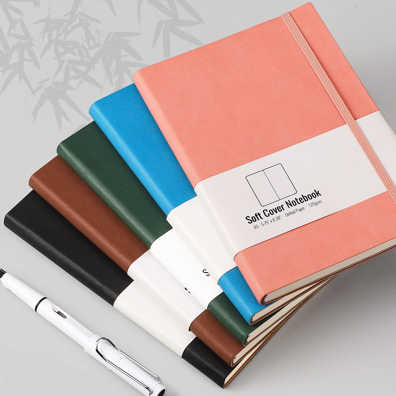 Foto 8 pulgar | Cuaderno Cuadriculado AHGXG Tamaño A5 2 Piezas Negro - Venta Internacional