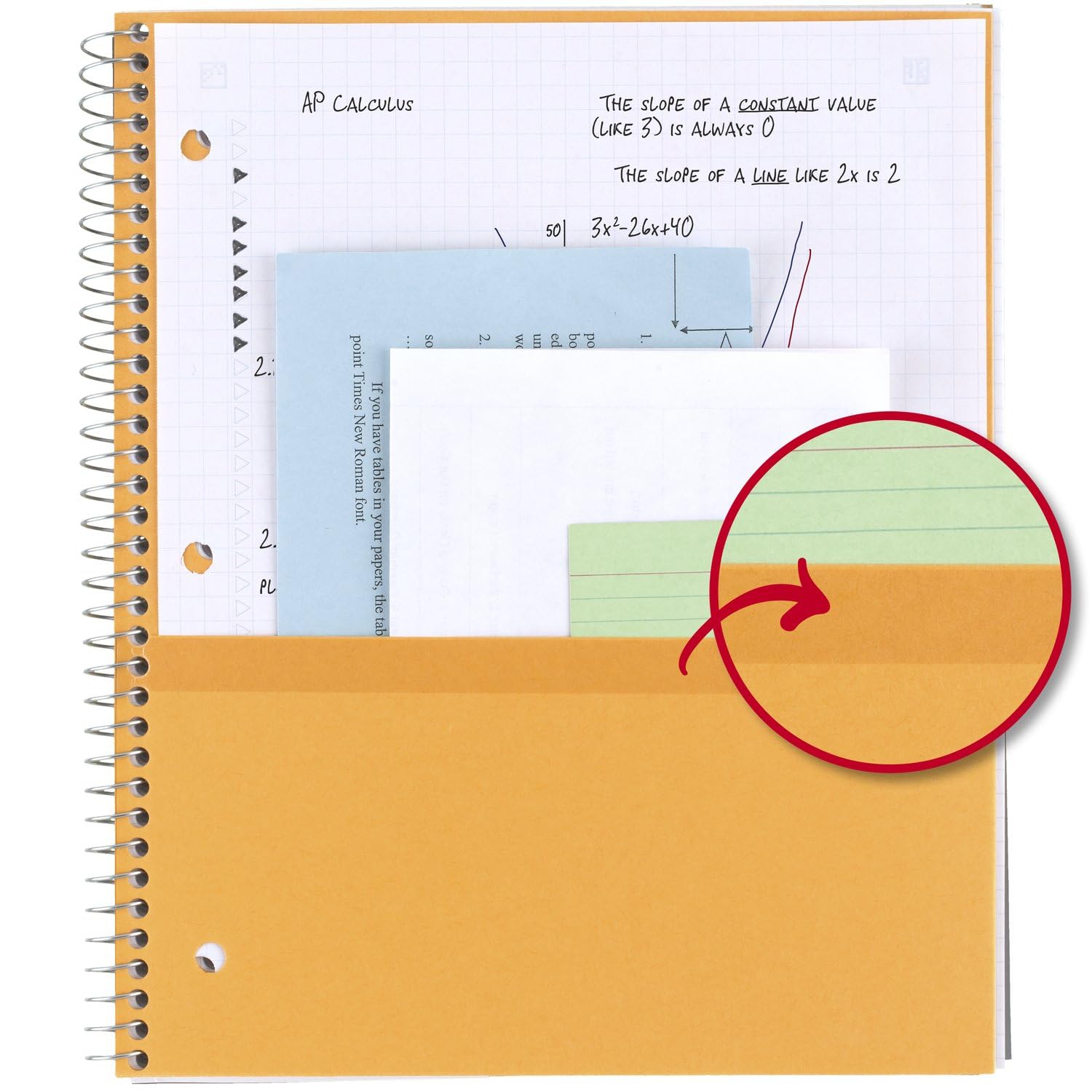 Foto 5 pulgar | Cuaderno Five Star Spiral, 1 Tema, Gráfico Rayado, 100 Hojas - Venta Internacional.