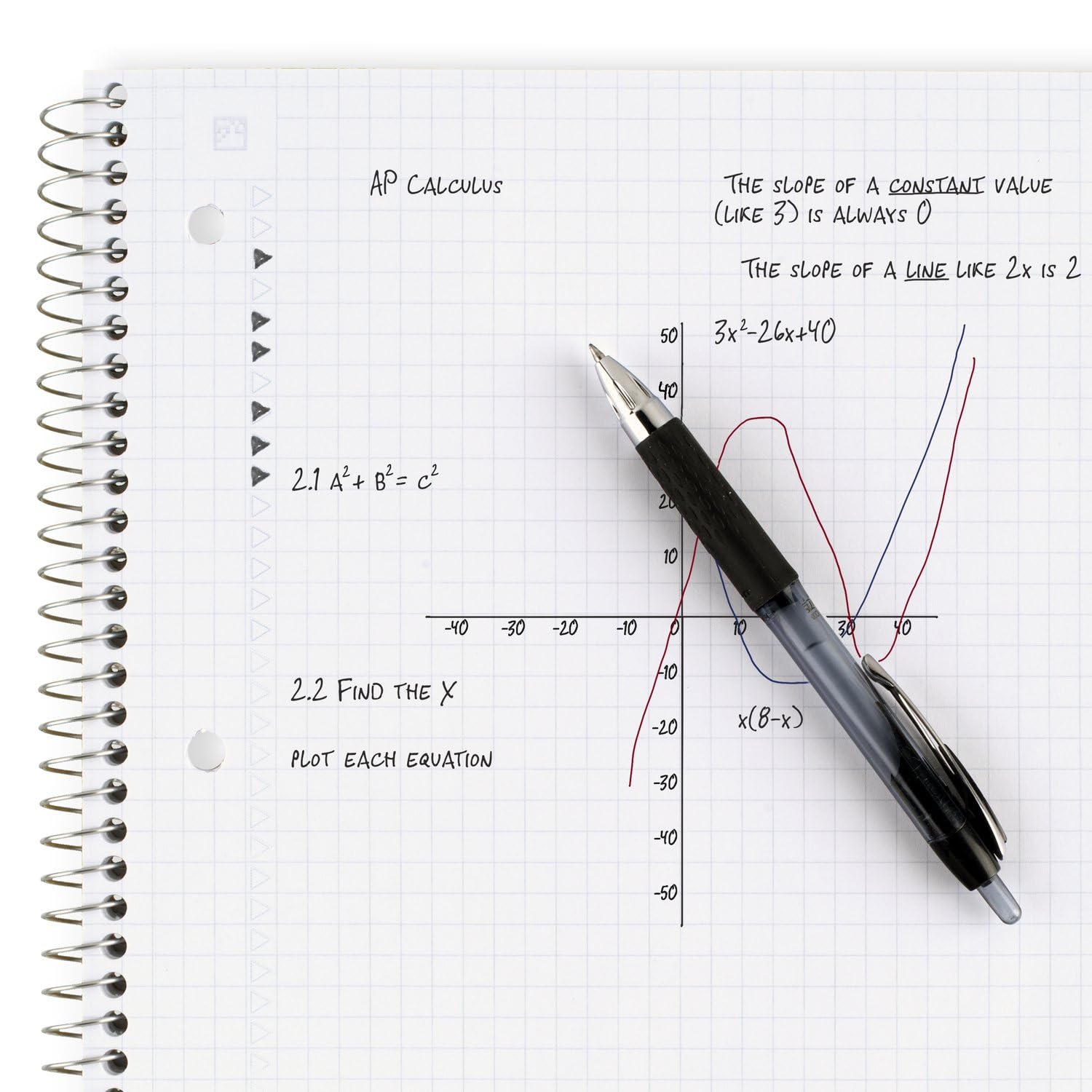 Foto 5 | Cuaderno Five Star Spiral, 1 Tema, Gráfico Rayado, 100 Hojas - Venta Internacional.