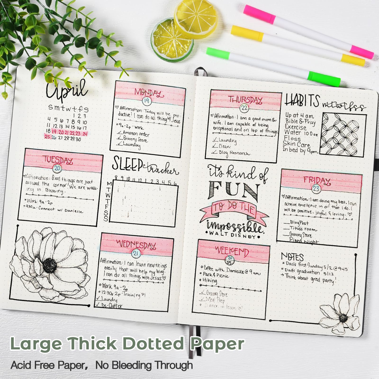 Foto 3 pulgar | Cuaderno de Tapa Dura con Puntos Journal Maleden Verde- Venta Internacional