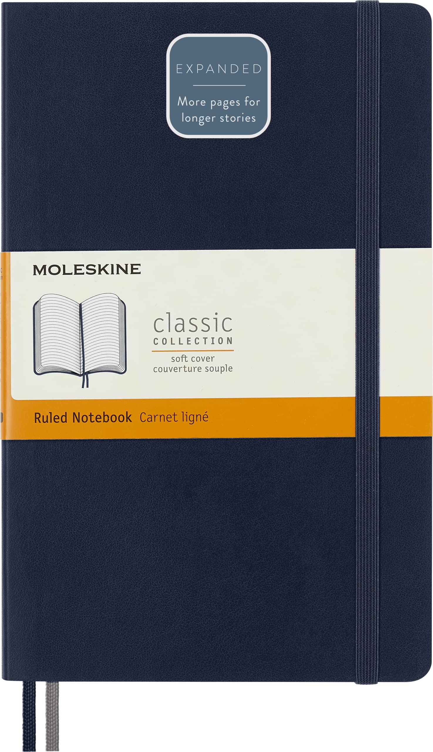 Foto 2 pulgar | Cuaderno Moleskine Classic Tapa Blanda Expandida Azul Zafiro 400 Páginas- Venta Internacional