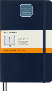 Foto 1 | Cuaderno Moleskine Classic Tapa Blanda Expandida Azul Zafiro 400 Páginas- Venta Internacional