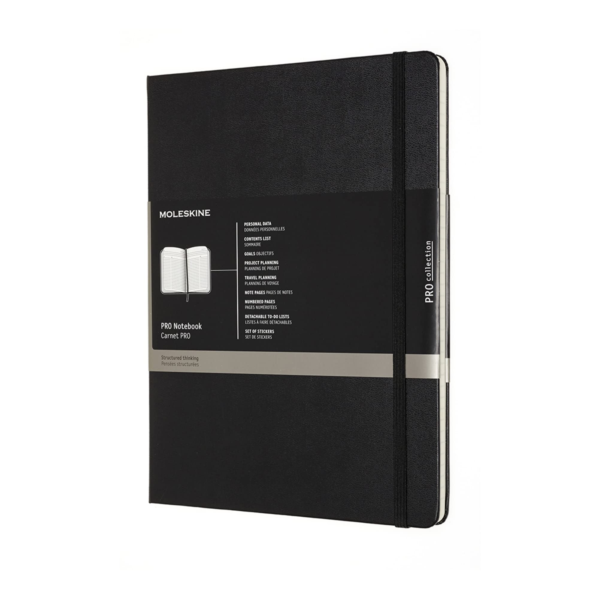 Foto 2 pulgar | Libreta Moleskine Professional de Tapa Dura Negra - Venta Internacional