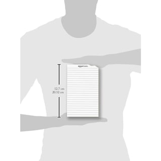 Foto 2 | Bloc de Notas Amazon Basics con Rayas Estrechas 72 Hojas - Venta Internacional