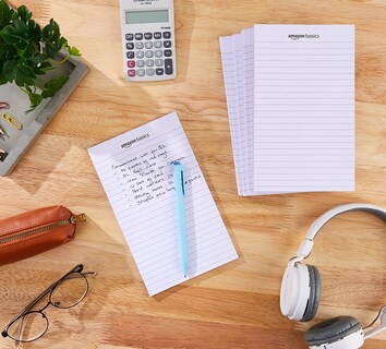 Foto 5 | Bloc de Notas Amazon Basics con Rayas Estrechas 72 Hojas - Venta Internacional