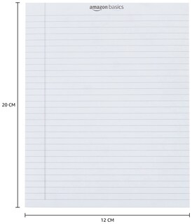 Foto 6 | Bloc de Notas Amazon Basics con Rayas Estrechas 72 Hojas - Venta Internacional