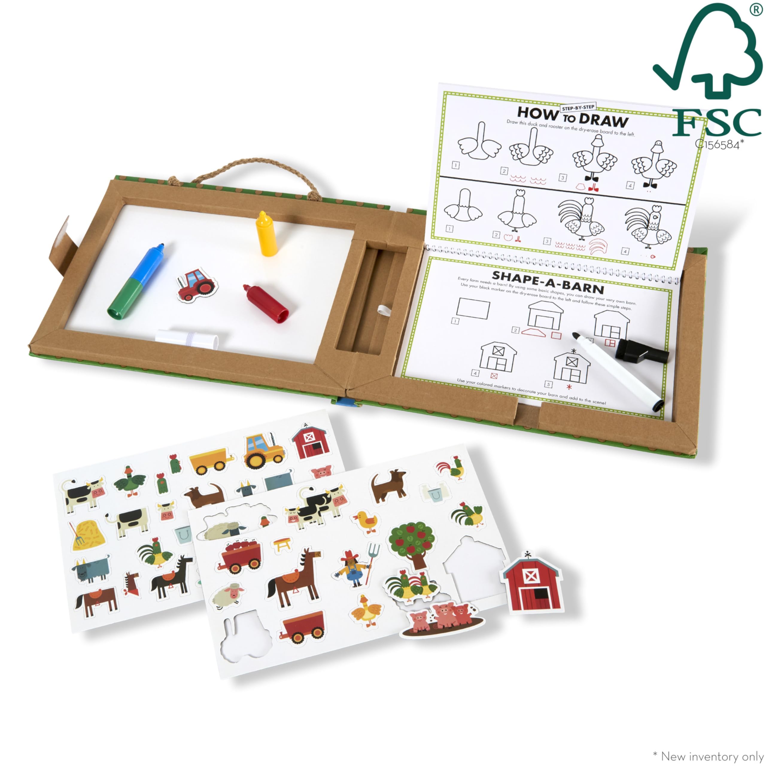 Foto 4 pulgar | Kit De Dibujo E Imanes Melissa & Doug Natural Play Farm - Venta Internacional.